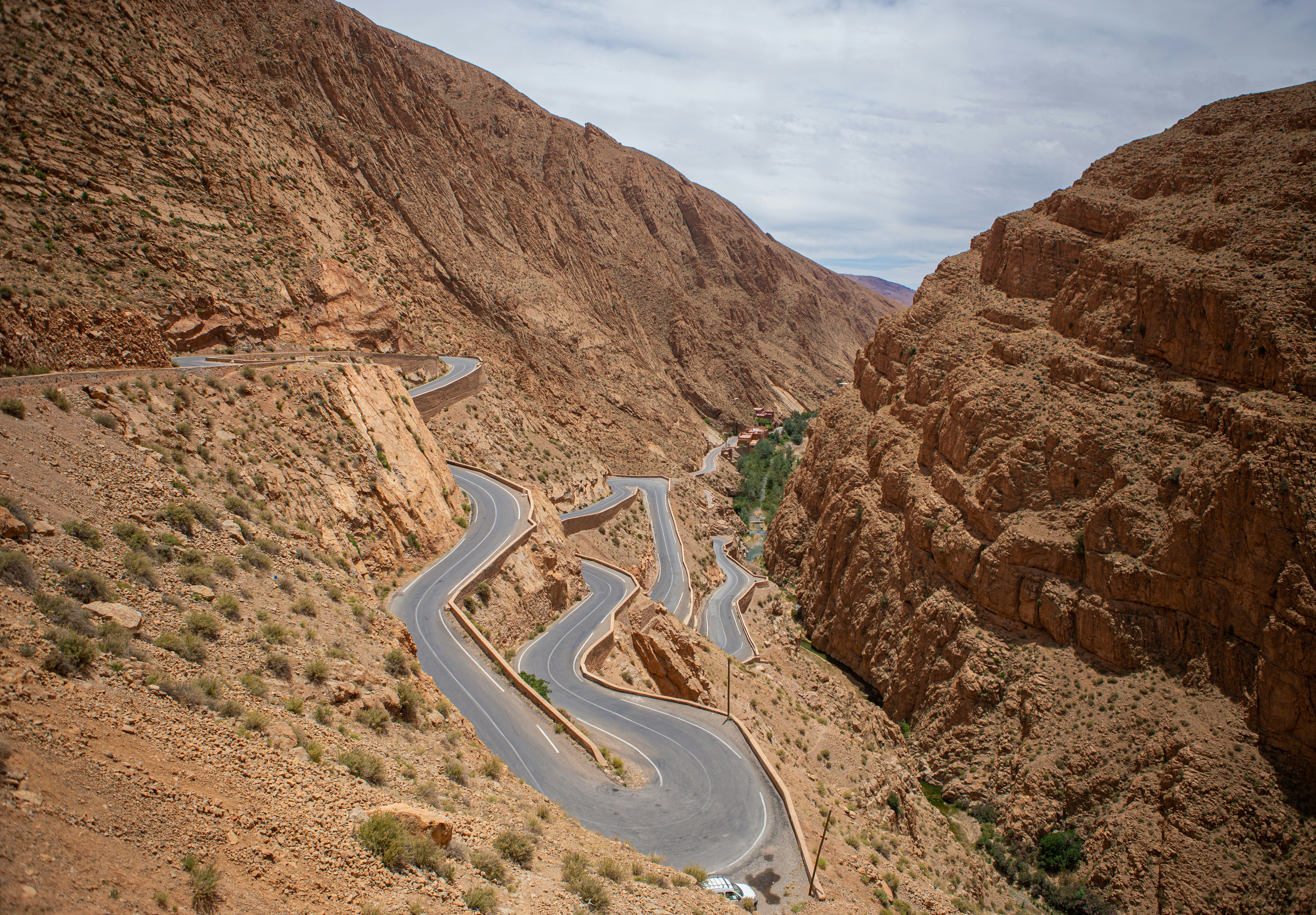 Mountain road in Morocco